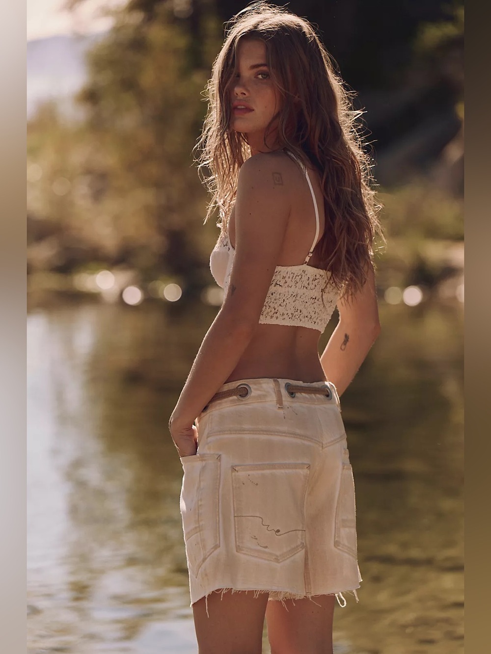 NWT WeThe Free Moxie Barrel Shorts - Picture 2 of 4